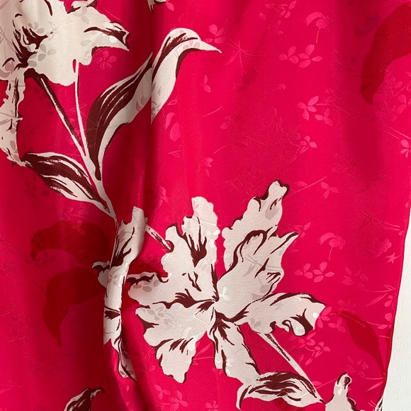 ZARA NEW WOMAN FLORAL PRINTED CROPPED TROUSERS PANT SIZE L NWT - Picture 3 of 11